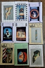 9 LOT Tole Painting Pattern Packets Country Primitives Maxine Thomas Christmas