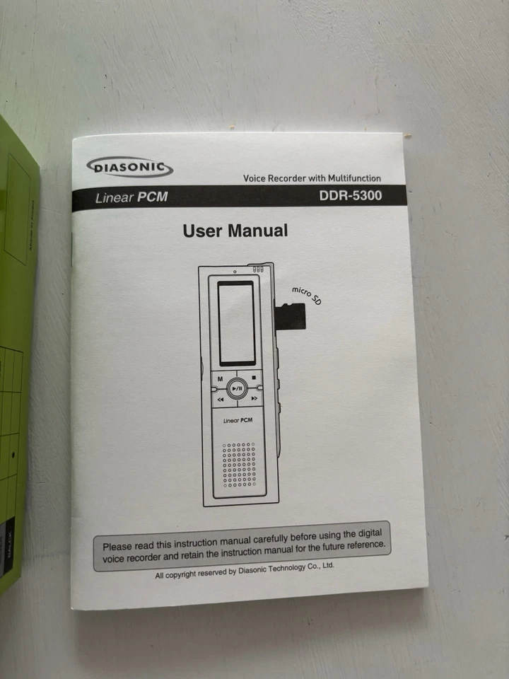 Diasonic Linear PCM Voice Recorder DDR-5300 1GB - NEW - Image 3 of 4