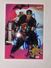 1994-95 Score Alexandre Daigle Ottawa Senators #248 Auto On Card NHL Hockey