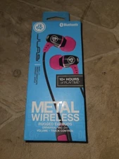 Jlab Metal Wireless Pink And Black Wired In Ear Headphones