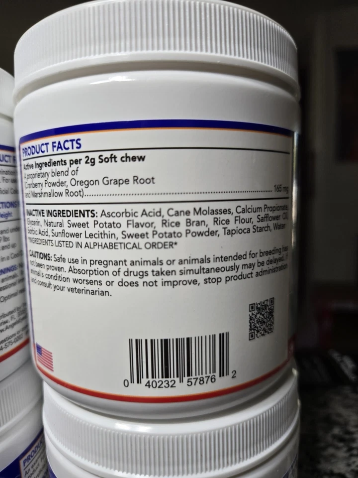 Paquete de 2 OJOS DE ÁNGEL Quitamanchas Natural de Batata Masticables Suaves 120 Ct Perro Foto 2 de 4
