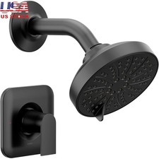 Matte Black Shower Valve Trim Kit Handle Watersense Genta LX Collection New