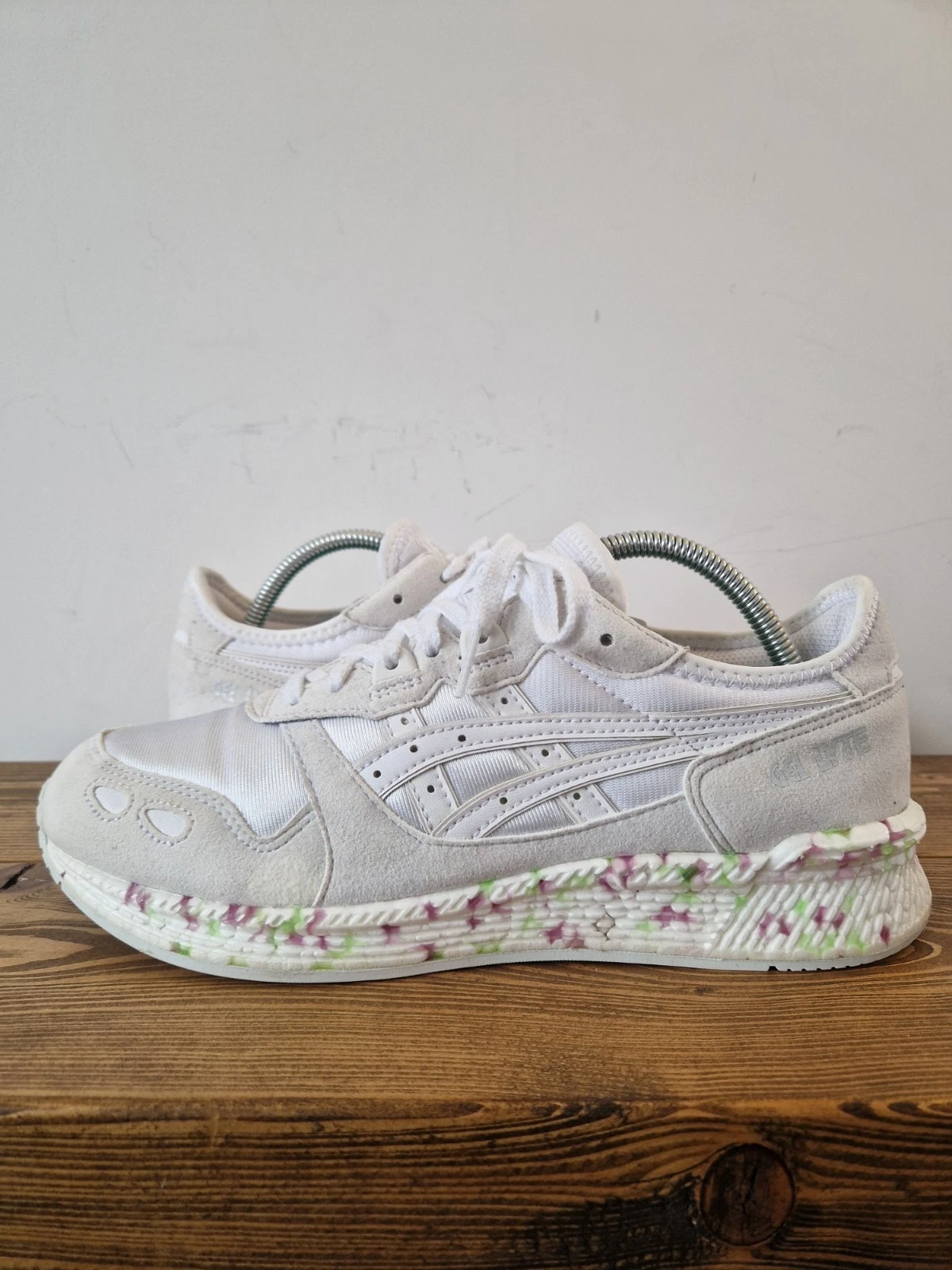 Scarpe da ginnastica Asics HyperGel Lyte bianche taglia UK 8 5