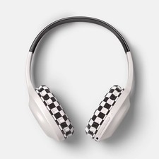 Wireless Built-in-Microphone Headphones - Heyday  Brown Checkered: on-Ear, USB-C