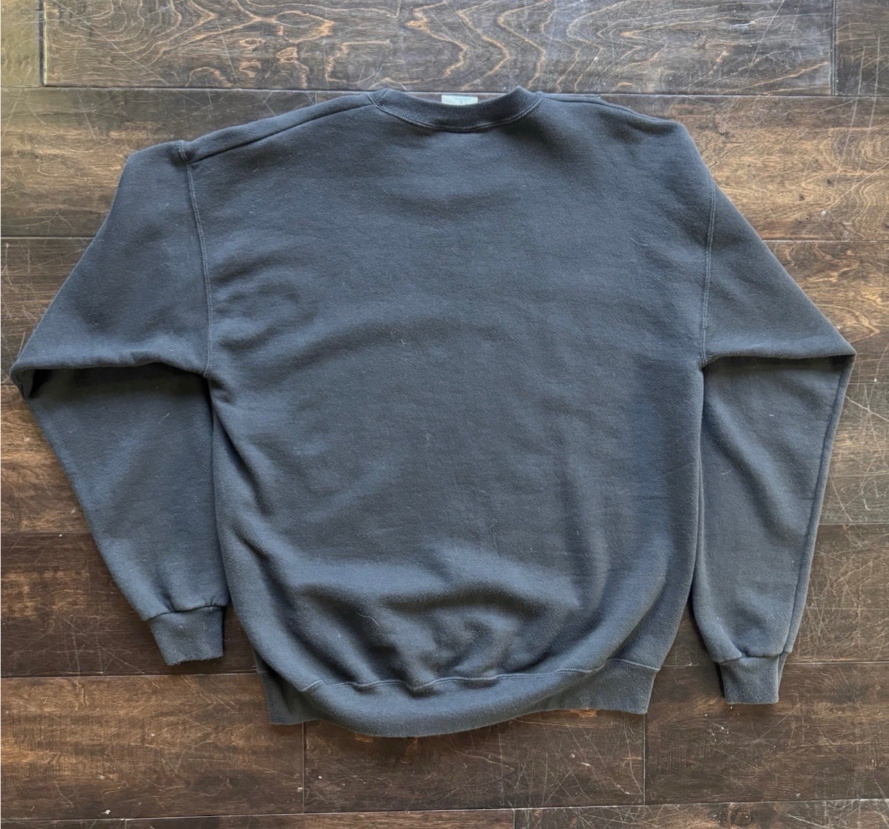 Vintage Nirvana Sweatshirt Santee USA Made Yellow Smiley Logo Grunge 90s Large image 4
