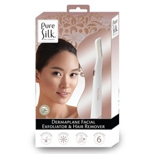 Pure Silk Dermaplaning Tool, Facial Exfoliator  1 Count Pack of 1 , White
