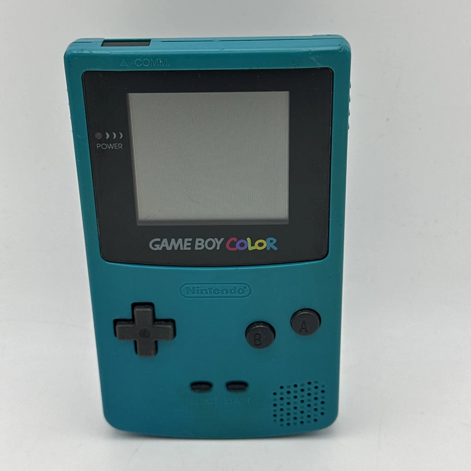 Paquete de Consola Nintendo Game Boy Color Verde Azulado (Azul) Original + 3 Juegos PROBADOS Foto 4 de 4