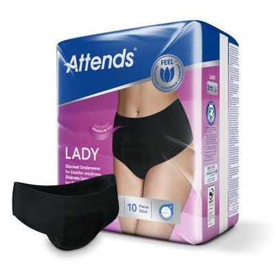 2x ATTENDS Lady Discreet Underwear 3 L 10 ST