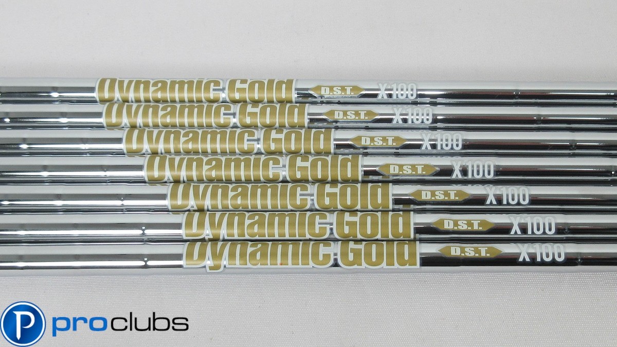 NEW TRUE TEMPER DYNAMIC GOLD D.S.T. X100 STEEL IRON SHAFTS 4
