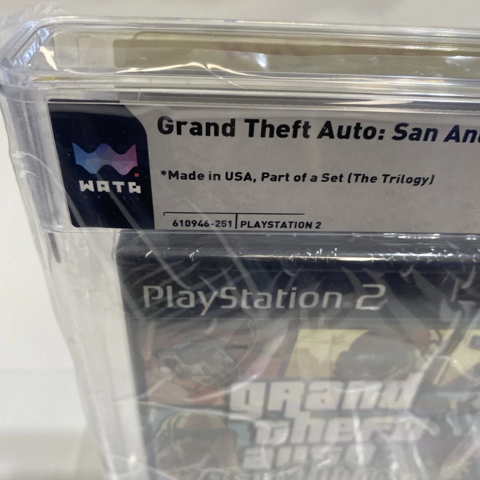 NUEVO Sellado GRADUADO WATA 10 A++ Sello: Grand Theft Auto GTA San Andreas (PS2, 2004) Foto 3 de 4