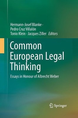 Common European Legal Thinking by Hermann-Josef Blanke, Pedro... - 9783319368610