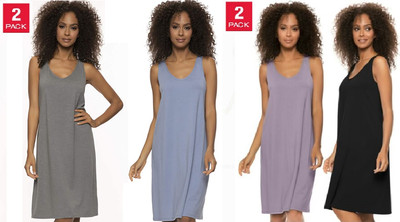 Felina Ladies' 2-Pack  Cotton Modal Stretch Sleep Dress VARIETY!!!