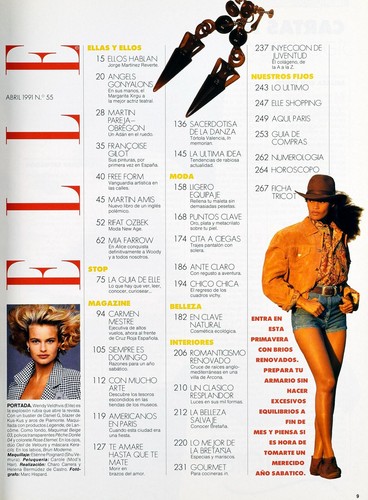 ELLE Spain Magazine No.55 April 1991 - WENDY VELDHVIS, GAIL O'NEIL, EMMA SJOBERG - Bild 3 von 15