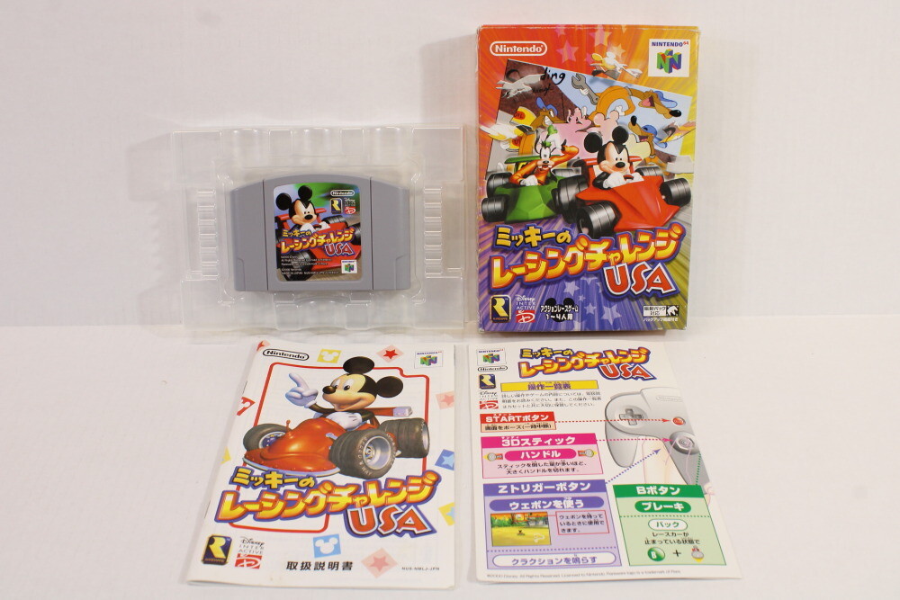 Boxed Mickey Mouse Racing Challenge USA Nintendo 64 N64 Japan