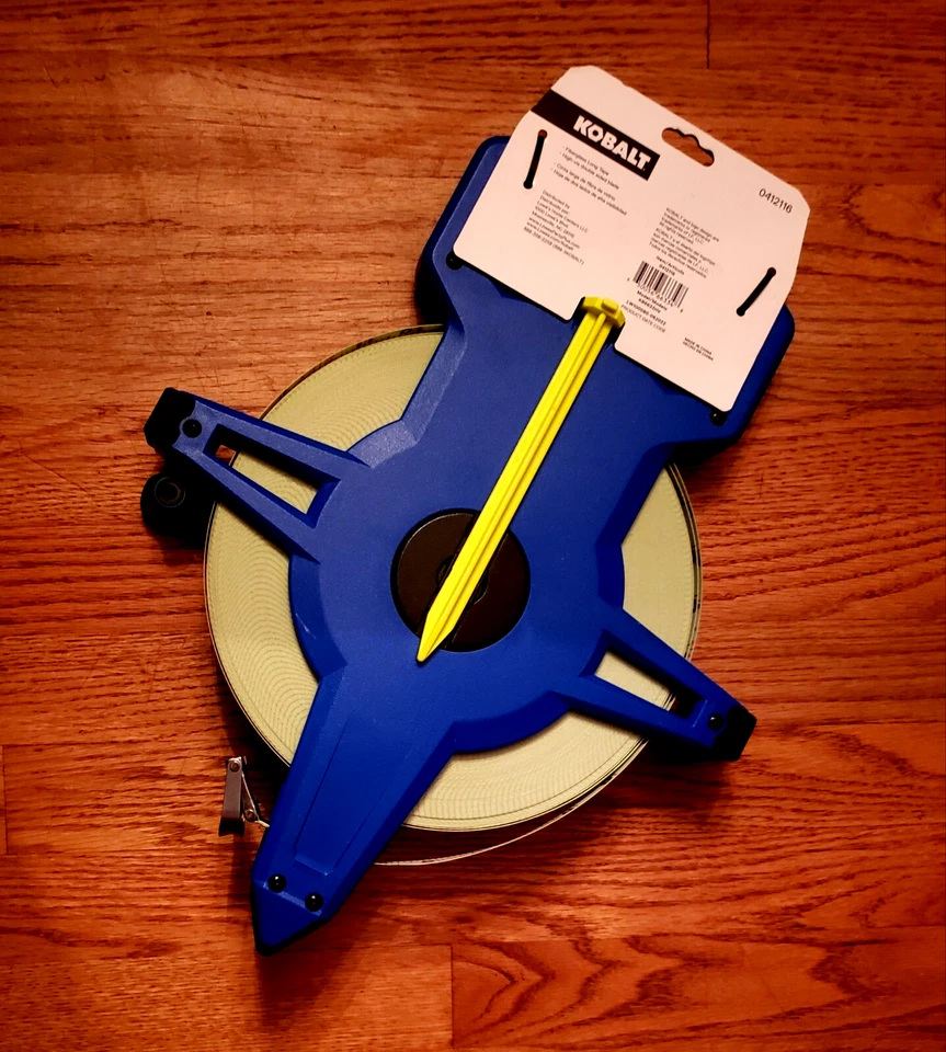 Kobalt KB6633HV, 300-ft Long Measuring Tape w High Visibility Double Side Blade - Image 2 of 4