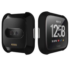 For Fitbit Versa Lite Edition Scratch-Proof TPU Screen Protector Coverage Case