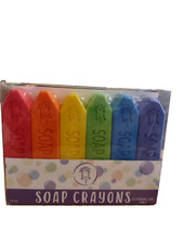 Kids Soap Crayons Like Set Body Wash Non-Toxic Bath Coloring Coconut Oil Gentle