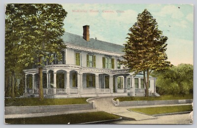 Postcard McKinley Home Canton Ohio DB c1920