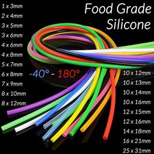 Silicone Vacuum Hose Pipe Tube Water Air sizes 3mm 4mm 5mm 6mm 7mm 8mm - 25mm