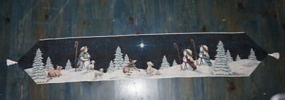 Tapestry Star of Wonder Light Snowman Northern Star 3 Wisemen Table Runner 13x72