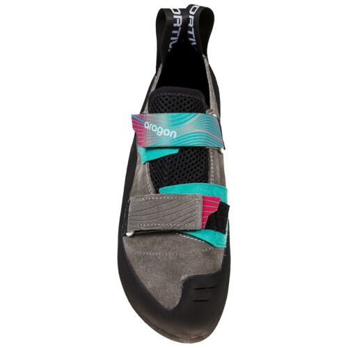 La Sportiva Aragon Womens Climbing Shoe, US7.5, EUR 39 Clay/Hibiscus - Picture 3 of 11