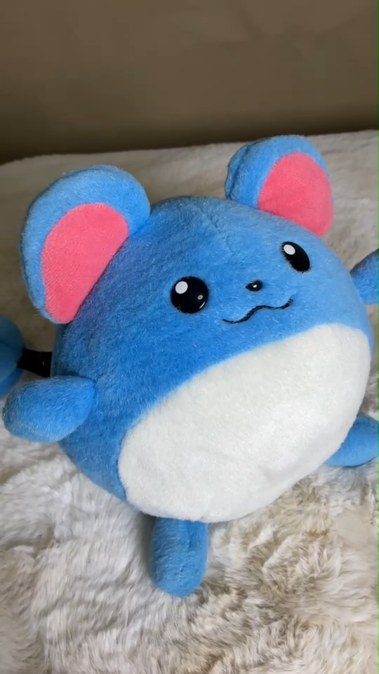 Pokemon Plush Talking Marill マリル TOMY Nintendo Vintage 90s