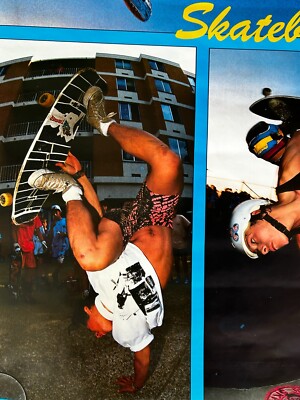 SKATEBOARDS Skateboarding Vintage Poster 1990 Thrasher Verkerke