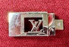 Louis Vuitton Vintage Men's Silver Tone Belt Buckle