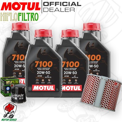 Inspektionskit Öl Motul 7100 20W50 + Filter Honda CB 750 1994 Nighthawk