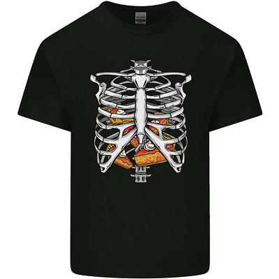 Pie Inside a Skeleton Torso Lustiges Essen Kinder T-Shirt Kinder