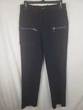 Lauren Ralph Lauren Navy Wool Career Office Trousers Sz 2
