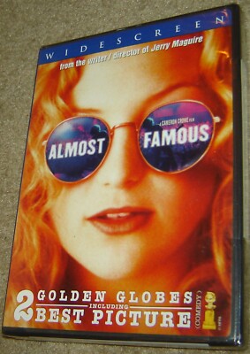 Almost Famous (DVD, 2001), NEW & SEALED, REGION 1, WIDESCREEN, WITH KATE HUDSON