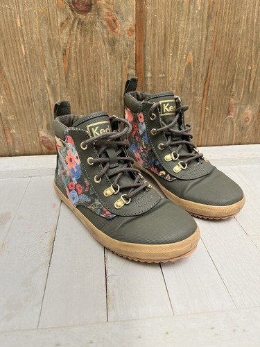 Black Wildflower Green Scout Boot Girl 