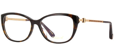 Chopard Women's Tortoise Cat Eye Eyeglass Frames - VCH290S540722 - Made in Italy