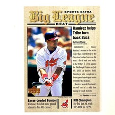 Manny Ramirez 2001 Upper Deck Big League Beat Insert #11 MLB Cleveland Indians