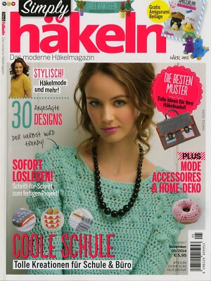 Simply häkeln 2014/05 - 30 angesagte Designs - Coole Schule