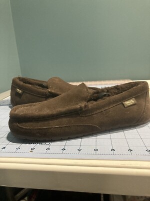 Bearpaw Men’s Slipper Moccasin Size 10 Brown