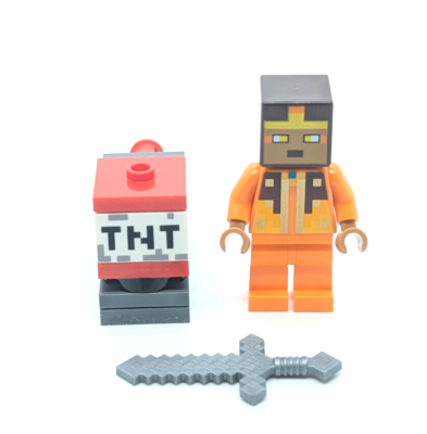 New LEGO Minecraft Orange Hero Minifigure & TNT Launcher 662406
