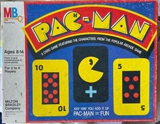 Vintage 1982 Pac-Man Card Game Board Game. Complete Milton Bradley