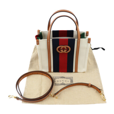 GUCCI Handbag 727735 Interlocking G Mini Tote Bag Sherry line 2WAY