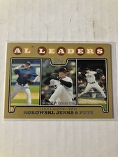 2008 Topps Gold Border #181 Joe Borowski/Bobby Jenks/J.J. Putz