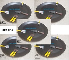 Builders MIXING TRAYS Cement Plaster Paste Round Bowls Large Plastic DISC SET 5