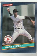 FREE SHIPPING-MINT TO NRMINT-1986 Donruss Boston Red Sox  #493 Mark Clear