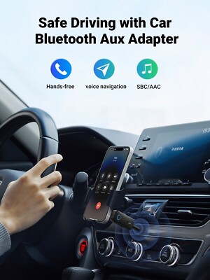 2 in 1 Bluetooth 5.0 Transmitter Receiver BT Adapter for Car Hands Free Phone