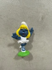 Smurfs 20098 Ballerina Smurfette Dance Smurf Vintage Figure Toy PVC 80s C41