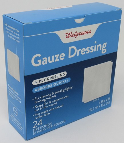 NEW CASE OF 1152 Sterile Gauze Dressing Pads 4x4 in 4-Ply SEALED POUCHES Bandage - Picture 3 of 11