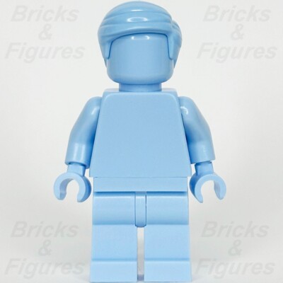 LEGO® Everyone is Awesome Bright Light Blue Minifigure Monochrome