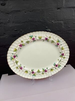 Royal Worcester Bacchanal Ovale Platte Servierplatte 15,75'' Breit Letzte 1