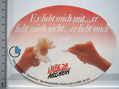 Sticker sticker AIDS - health office - Düsseldorf (5154)