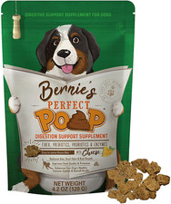Perfect Poop Digestion  General Health Supplement for Dogs: Fiber, Prebiotics,